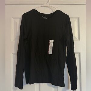 Time and Tru Black Long Sleeve Top